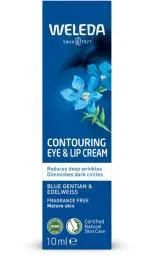 Weleda Crème liftante pour le contour des yeux et des lèvres Gentiane bleue et Pensée des Alpes