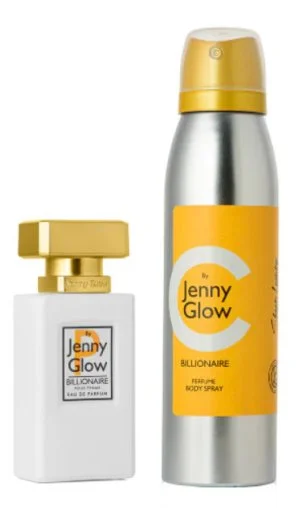 2PC G/S JENNY GLOW Billionaire 30 ML + Spray corporel