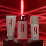 9 pm Rebel Eau de Parfum 100 ml + spray corporel 150 ml + gel douche unisexe