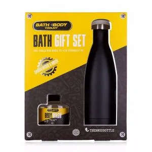 Accentra Bath Body Toolkit Coffret Cadeau Bain Gel Douche 140 ml + Thermobouteille