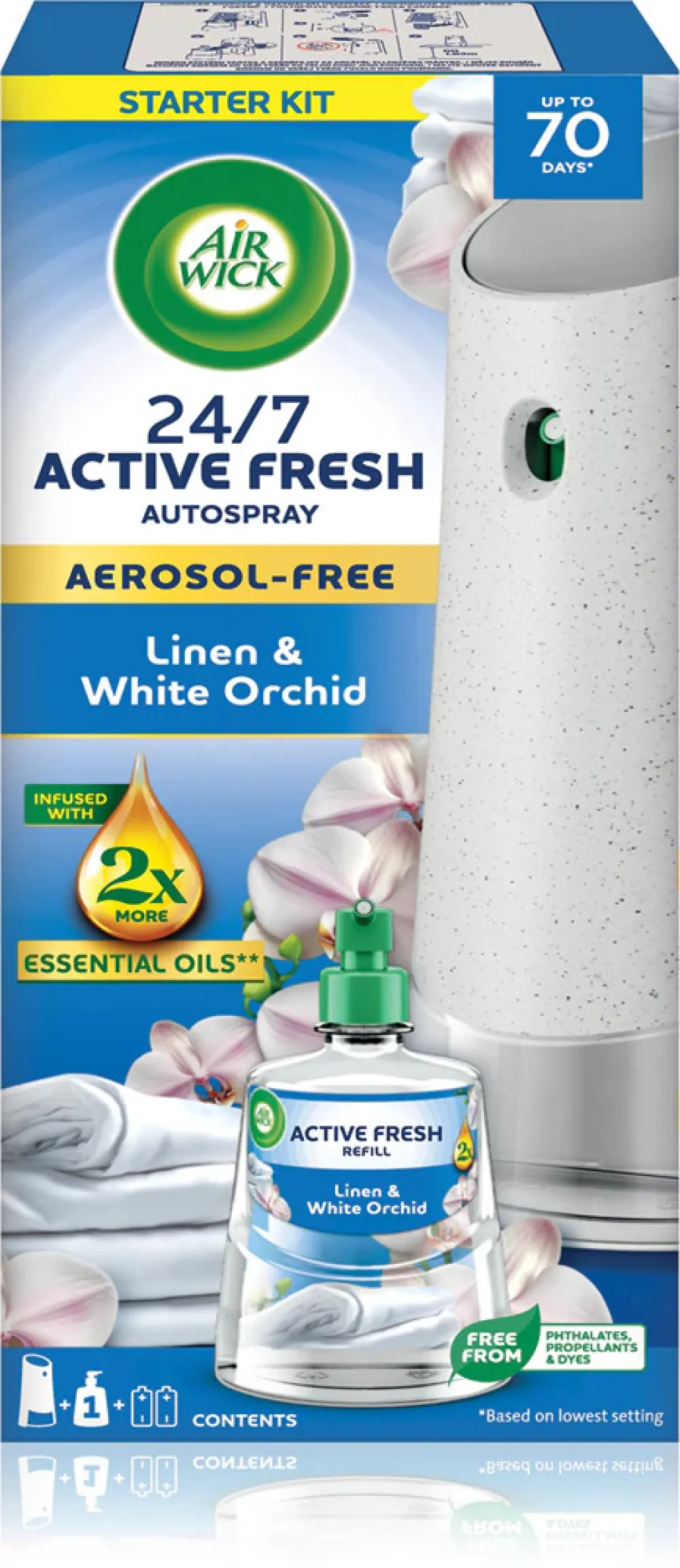 Active Fresh Coton frais désodorisant automatique 228 ml