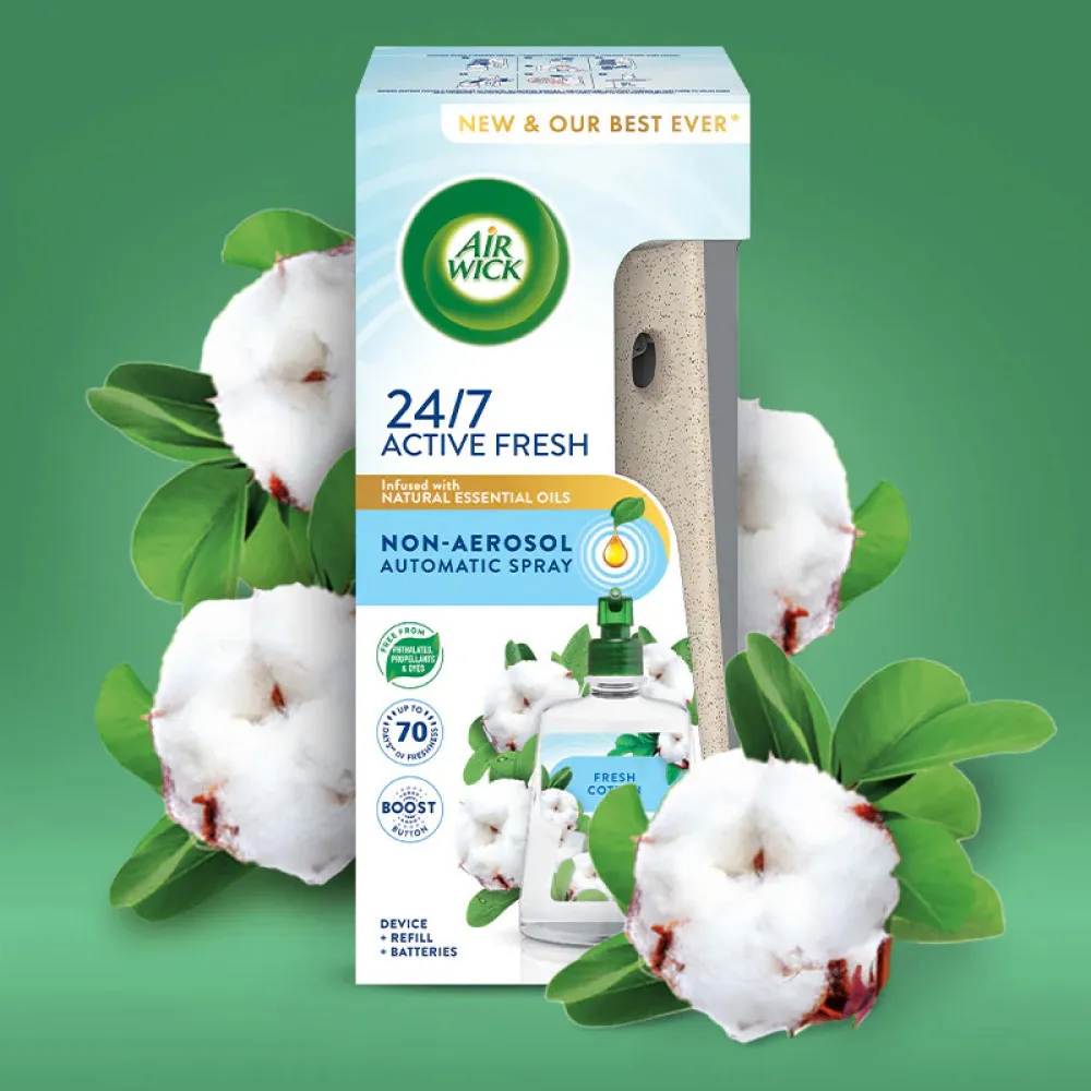 Active Fresh Coton frais désodorisant automatique 228 ml