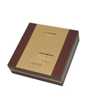 Al Haramain Amber Oud Extreme Gold Edition coffret cadeau unisexe extrait de parfum 75 ml + extrait de parfum 30 ml + déodorant spray