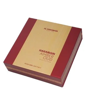 Al Haramain Amber Oud Ruby Edition coffret cadeau unisexe eau de parfum 75 ml + eau de parfum 30 ml + brume pour le corps