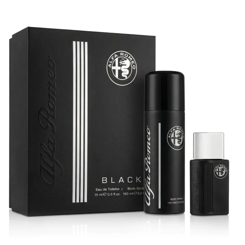 Alfa Romeo Black eau de toilette pour homme 15 ml + spray corporel