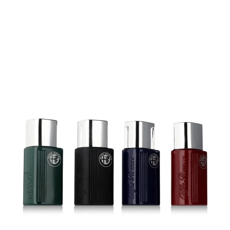 Alfa Romeo Black Green 15 ml + EDT Black 15 ml + EDT Blue 15 ml + EDT Red eau de toilette pour homme