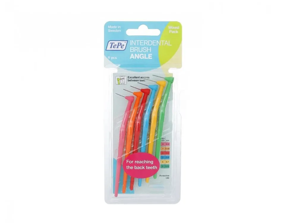 Angle brossettes interdentaires assortiment 6 pièces