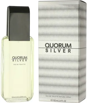Antonio Puig Quorum Silver eau de toilette 100 ml pour hommes