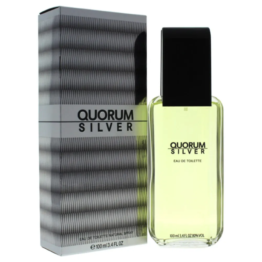 Quorum Silver eau de toilette 100 ml pour hommes