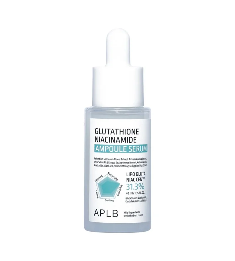 Sérum ampoule au glutathion et à la niacinamide – sérum éclaircissant pour le visage 40 ml