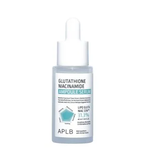 APLB Sérum ampoule au glutathion et à la niacinamide – sérum éclaircissant pour le visage