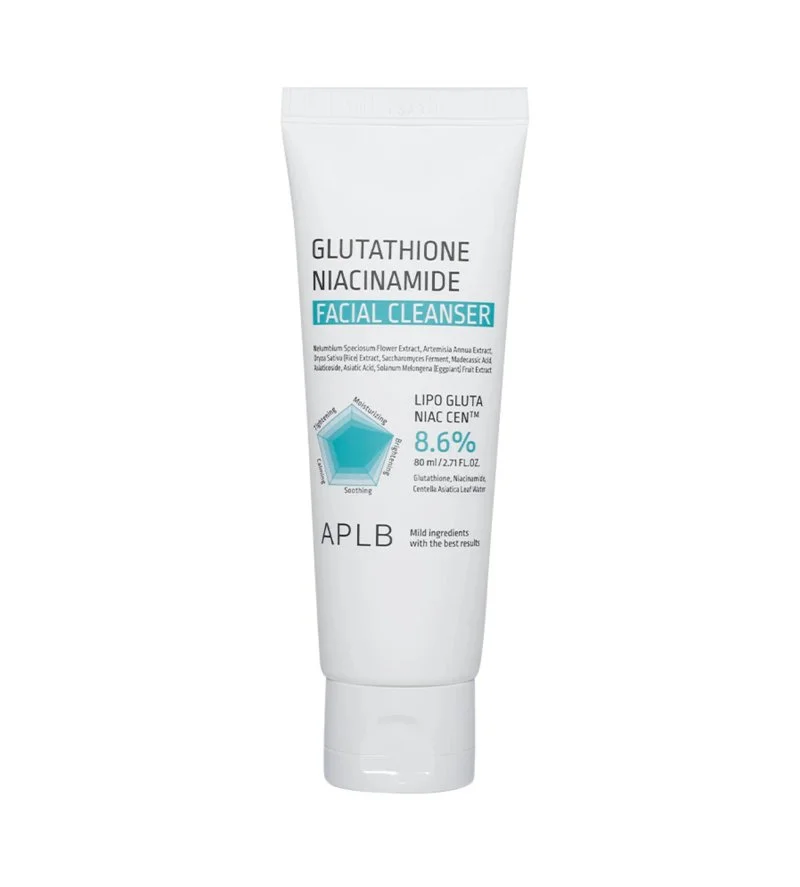 Mousse nettoyante visage illuminatrice au glutathion et à la niacinamide 80 ml