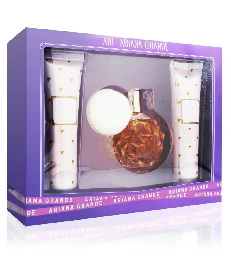 Ari coffret cadeau 100 ml + lait corporel 100 ml + gel douche eau de parfum pour femme
