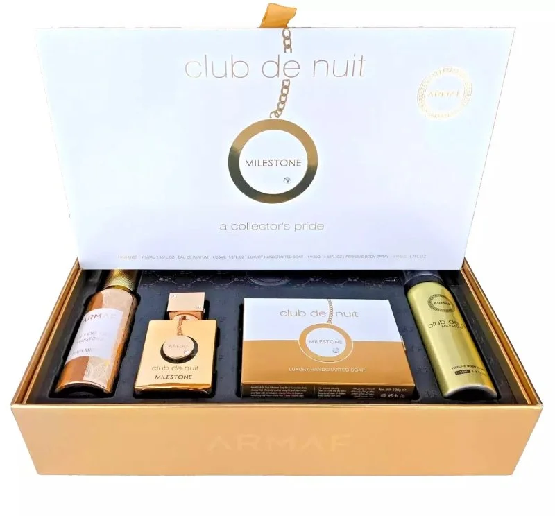 Club de Nuit Milestone Coffret - Eau de Parfum 30 ml + brume pour cheveux 55 ml + savon 130 g + brume corporelle 50 ml