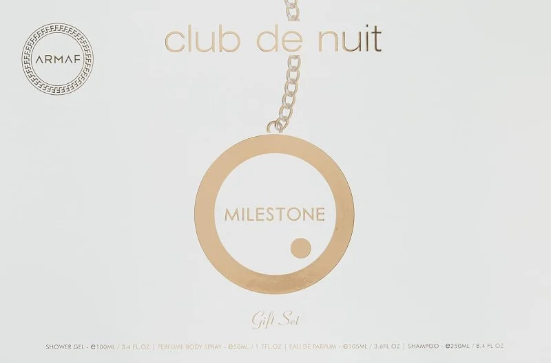 Club de Nuit Milestone Coffret - Eau de Parfum 30 ml + brume pour cheveux 55 ml + savon 130 g + brume corporelle 50 ml