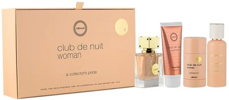 Club de Nuit Woman Coffret - Eau de Parfum 30 ml + Brume pour cheveux 55 ml + Stick déodorant 75 g + Crème pour les mains 50 ml