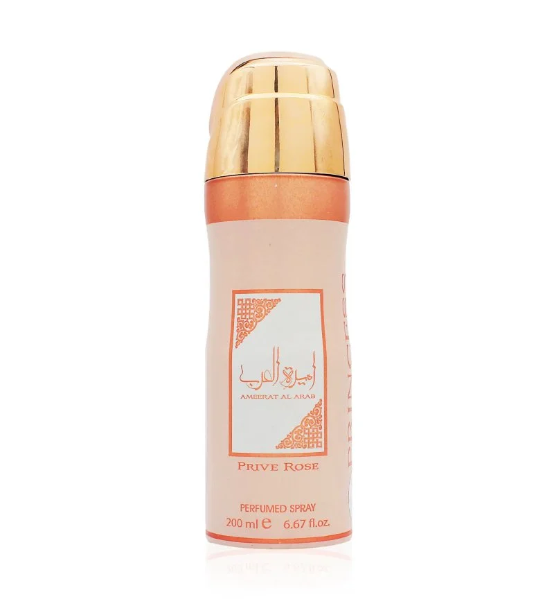 Ameerat Al Arab Prive Rose spray pour le corps pour femme 200 ml