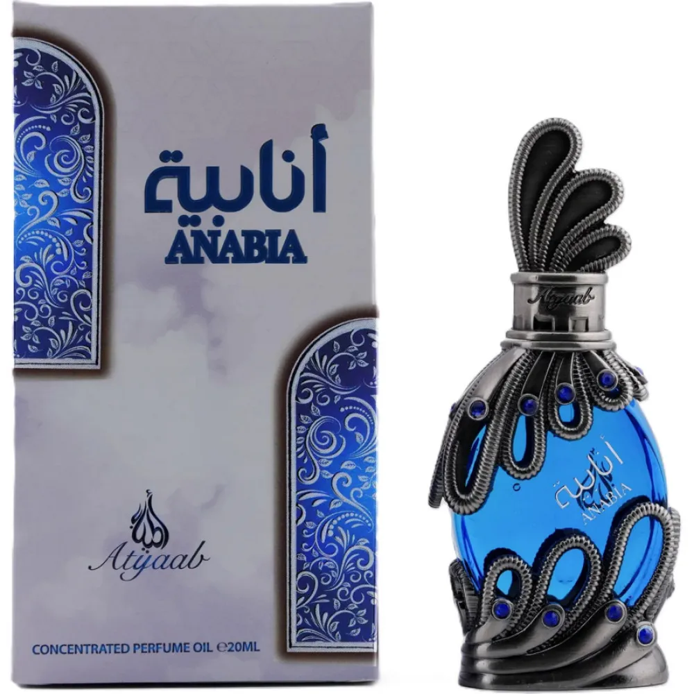Huile parfumée Atyaab Anabia Blue pour hommes 20 ml