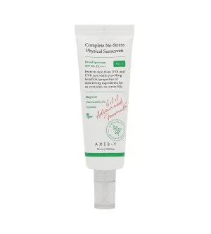 Axis-y Complete No-Stress Physical Sunscreen V.3 crème solaire minérale SPF 50+ PA++++