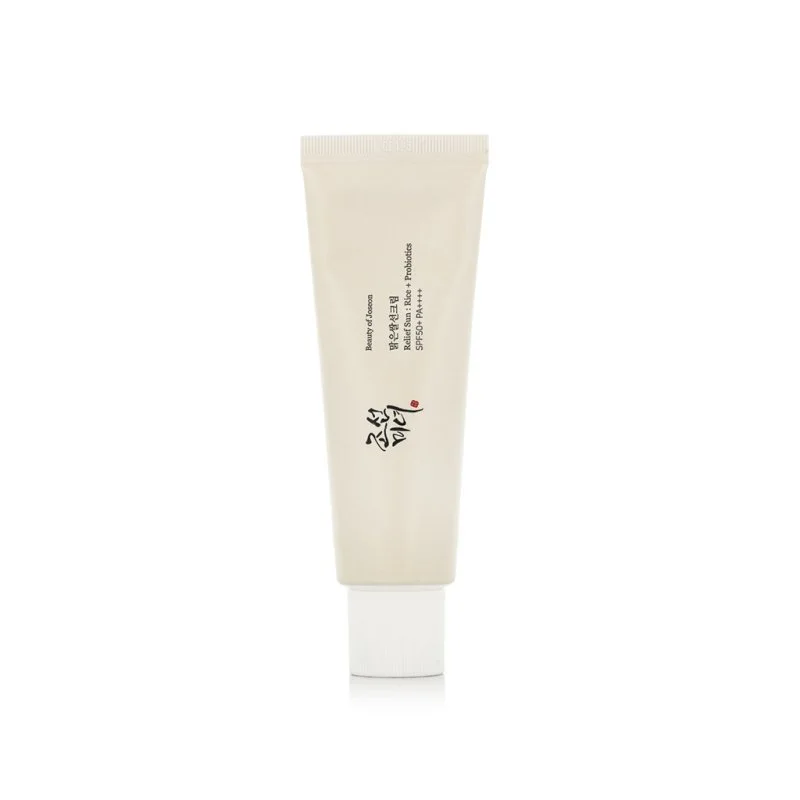Riz + Probiotiques : Crème solaire Relief Sun SPF 50+ 50 ml