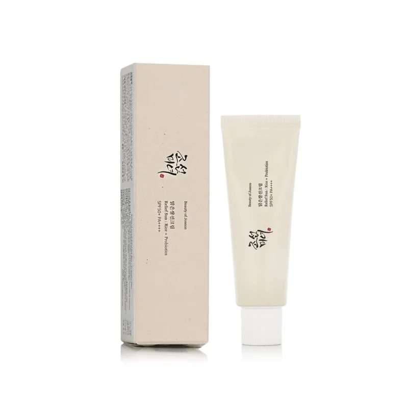 Riz + Probiotiques : Crème solaire Relief Sun SPF 50+ 50 ml