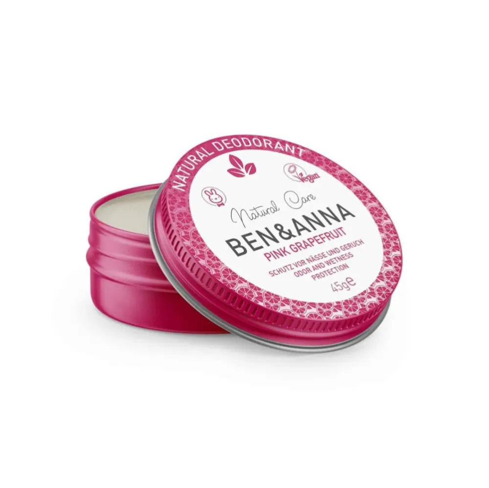 Ben & Anna Déodorant crème au pamplemousse rose (45 g)