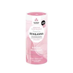 Ben & Anna Déodorant solide Sensitive (40 g) - Cherry Blossom - sans bicarbonate de soude