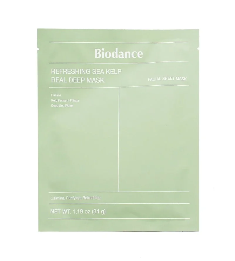 Refreshing Sea Kelp Real Deep Mask masque en hydrogel apaisant pour le visage 34 g