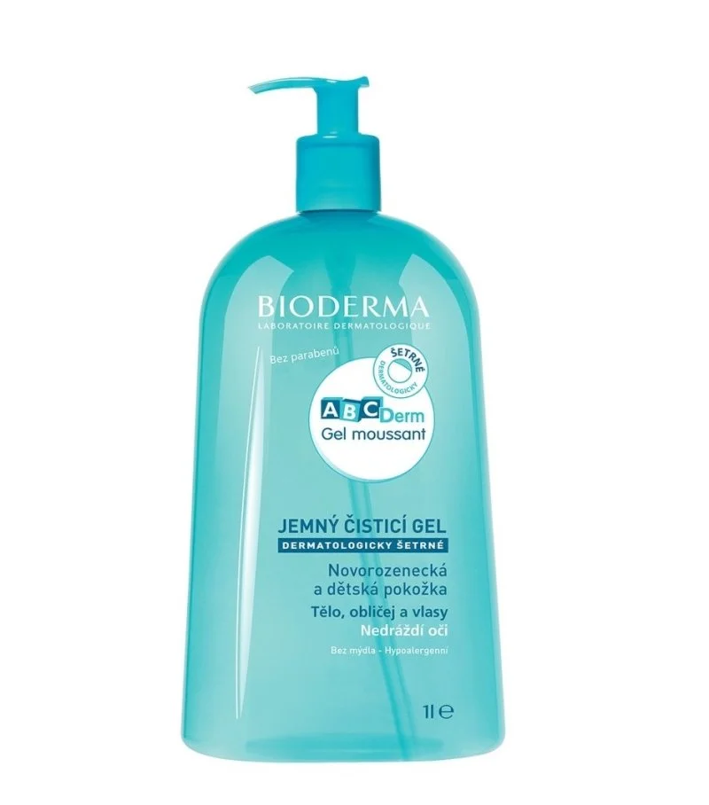 ABCDerm Gel moussant gel nettoyant doux pour enfants 1000 ml