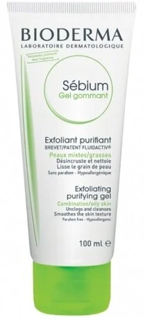 Bioderma Sébium gommage nettoyant pour peaux grasses et mixtes