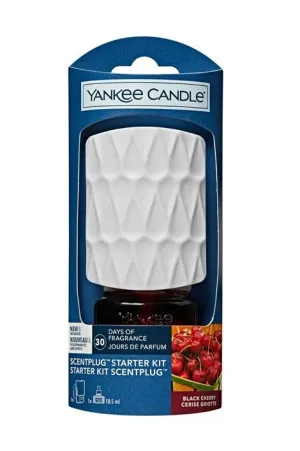 Diffuseur électrique Yankee Candle ScentPlug Organic Pattern à brancher et recharge Black Cherry