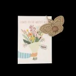 Blossombs Bombe à graines - Décoration cadeau "Pour la meilleure maman" - Papillon (1 pièce)