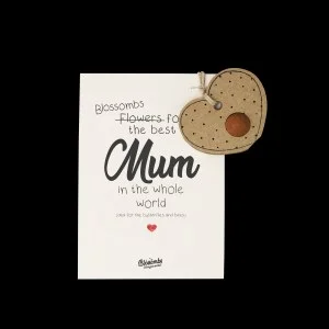 Blossombs Bombe à graines - Décoration cadeau « Pour la meilleure maman » - Cœur (1 pièce)