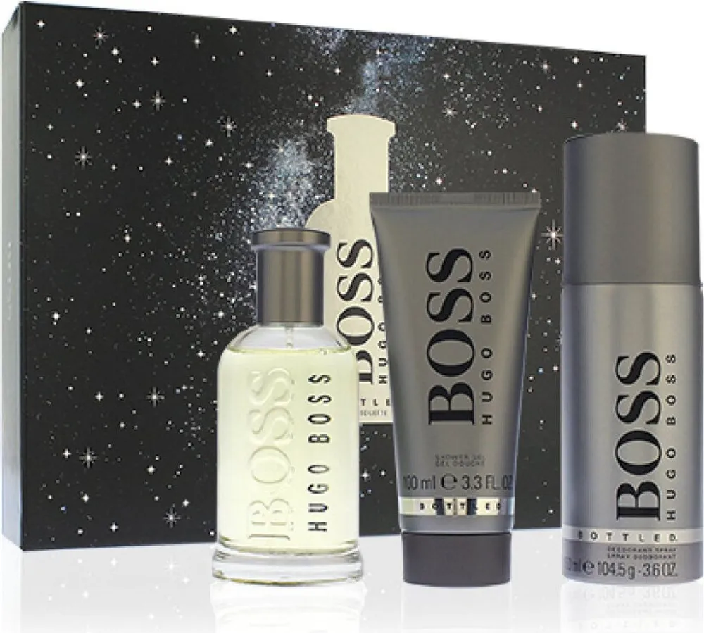 Boss Bottled coffret cadeau eau de toilette 100 ml + gel douche 100 ml + déodorant pour homme