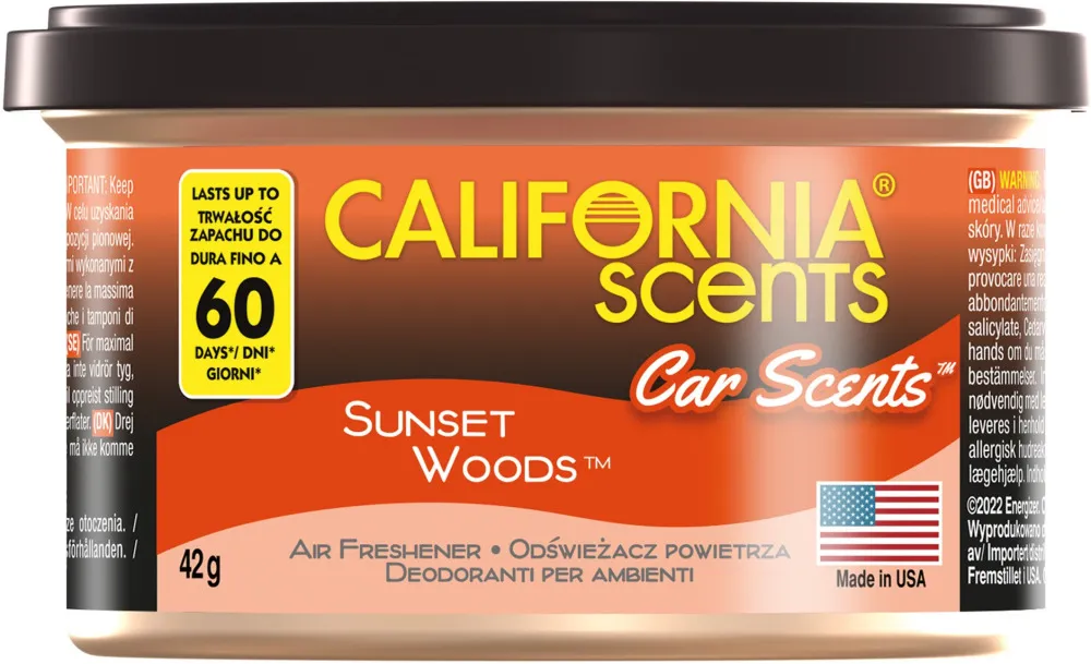 Car Scents Sunset Woods parfum pour voiture 42 g