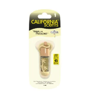 California Scents Hanging Vial Vanilla Paradise parfum pour voiture 5 ml