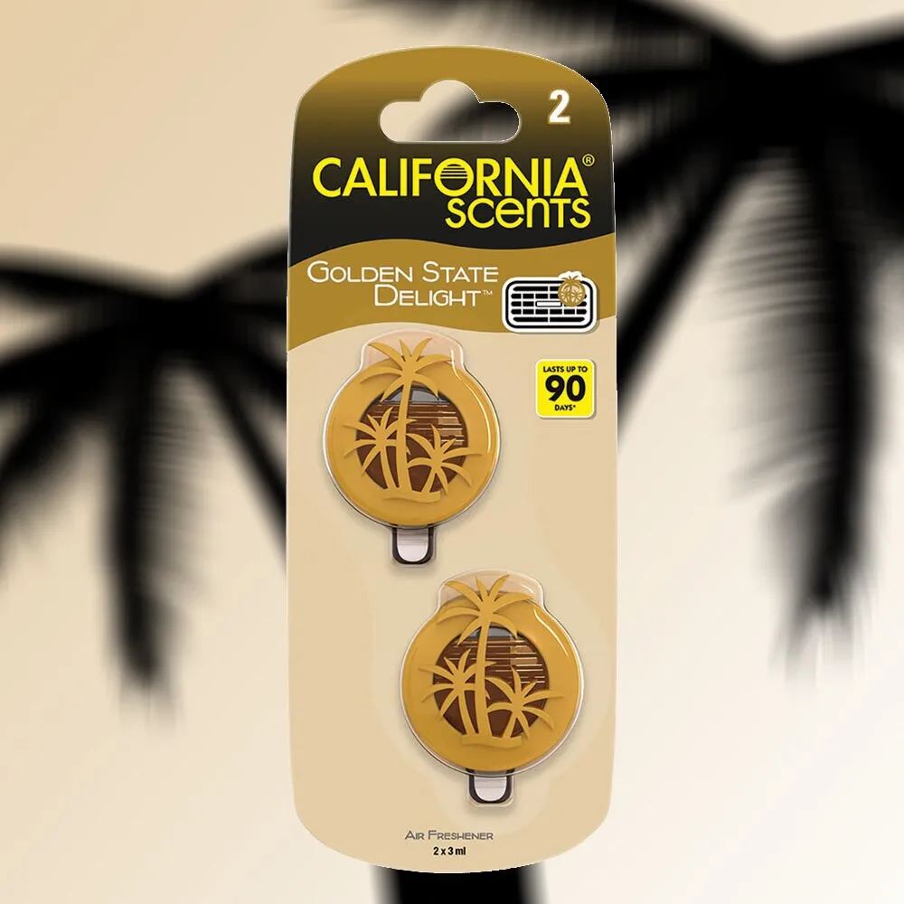 Mini Diffuser Golden State Delight parfum pour voiture 2 x 3 ml 2x3 ml