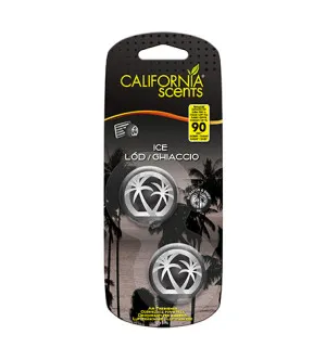 California Scents Mini Diffuser Ice parfum pour voiture 2 x 3 ml