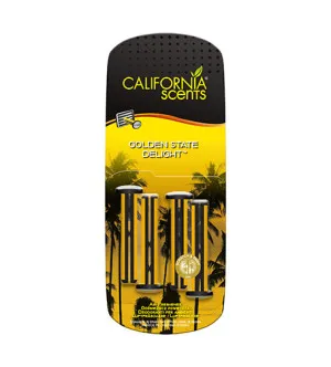 California Scents Vent Stick Golden State Delight parfum de voiture 4 pcs