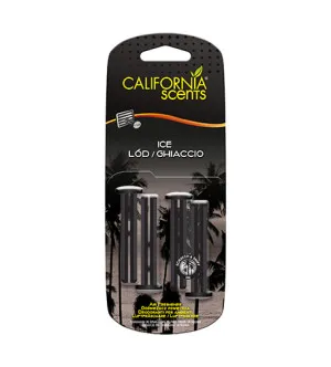 California Scents Vent Stick Ice parfum pour voiture 4 pcs