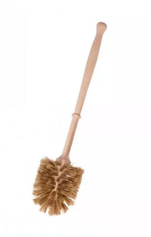 Tierra Verde Brosse à toilettes en bois - avec fibres d'agave et de lontar