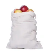 Tierra Verde Sac en toile - grand (1 pièce) - en coton biologique, avec cordon de serrage