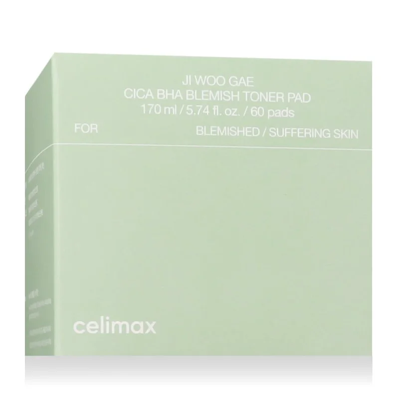 Ji Woo Gae Cica BHA Disques de lotion tonique anti-imperfections 60 pièces