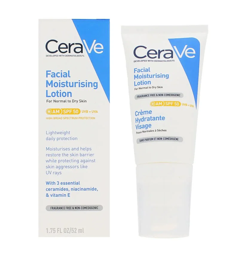 Lotion hydratante pour le visage SPF 50 52 ml