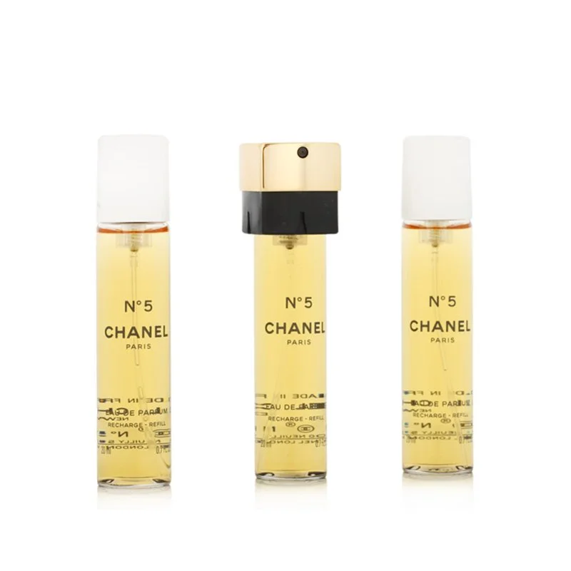 Chanel N° 5 recharge 2 x 20 ml + recharge EDP avec vaporisateur eau de parfum pour femmes 20 ml