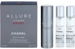 Allure Homme Sport Eau Extrême eau de toilette 3x20 ml pour hommes flacon rechargeable