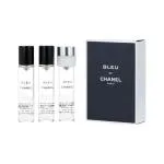 Bleu de Chanel EDT recharge 2 x 20 ml + EDT recharge avec vaporisateur 20 ml M 60 ml