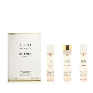 Chanel Coco Mademoiselle EDT recharge 2 x 20 ml + EDT recharge avec vaporisateur 20 ml W