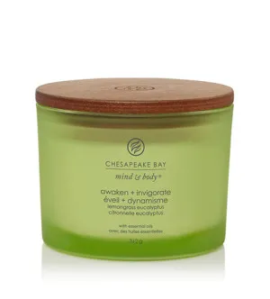 Bougie parfumée Chesapeake Bay Awaken + Invigorate à 3 mèches 312 g