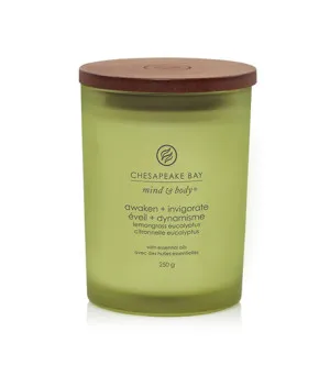 Bougie parfumée Chesapeake Bay Awaken + Invigorate Lemongrass Eucalyptus 250 g